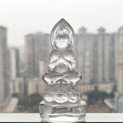 Factory direct sale natural clear quartz amethyst chinese buddha carvings statues healing crystal - Gemstones - British D'sire