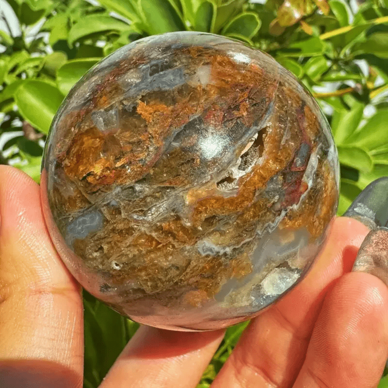 Fanshi wholesale crystal factory natural healing fluorite agate stone ball ornaments quartz sphere crafts for home decor gift - Stone Ball Ornaments - British D'sire