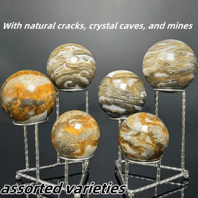 Fanshi wholesale crystal factory natural healing fluorite agate stone ball ornaments quartz sphere crafts for home decor gift - Stone Ball Ornaments - British D'sire