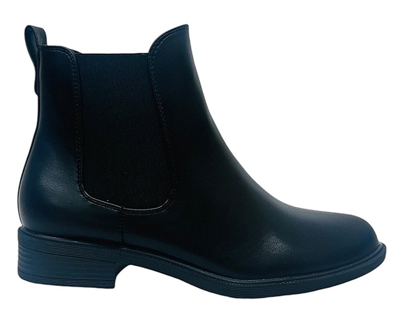 Faux Leather Smart Zip Ankle Boots - Boots - British D'sire