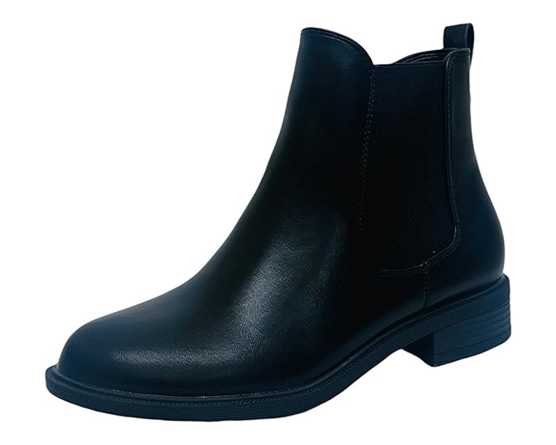 Faux Leather Smart Zip Ankle Boots - Boots - British D'sire