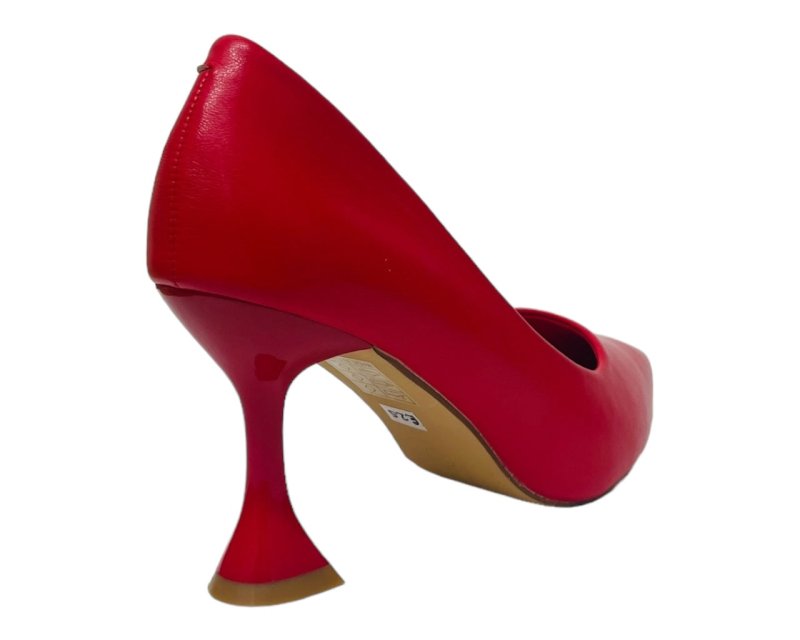 Faux Leather Spool Heel Court Shoes - Court Shoes - British D'sire