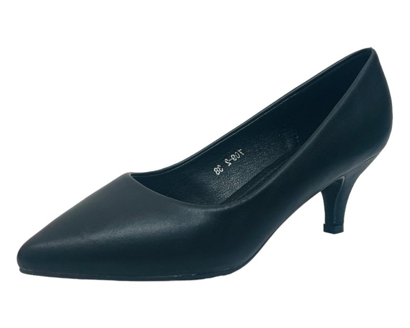 Faux Leather Stiletto Heel Court Shoes - Court Shoes - British D'sire