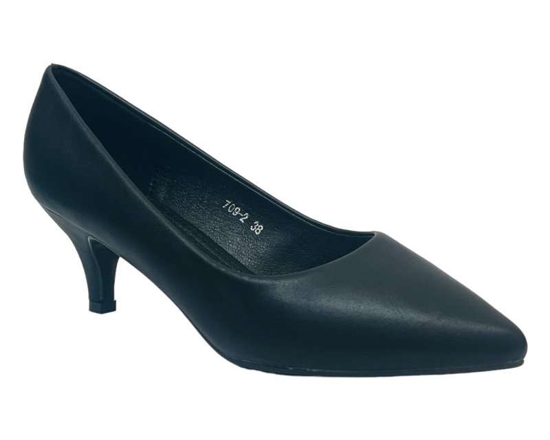 Faux Leather Stiletto Heel Court Shoes - Court Shoes - British D'sire