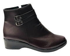 Faux Leather Zip Ankle Boots - Boots - British D'sire