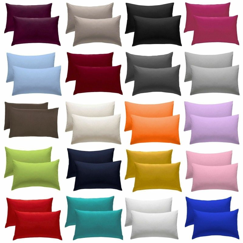 Fine Polycotton Pair Pillows Cases - Home, Furniture & DIY:Bedding:Pillow Cases - British D'sire