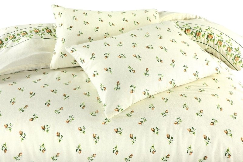 Flannelette 100% Brushed Cotton Duvet Quilt Cover Bed Set Double King Single - Home, Furniture & DIY:Bedding:Bedding Sets & Duvet Covers - British D'sire