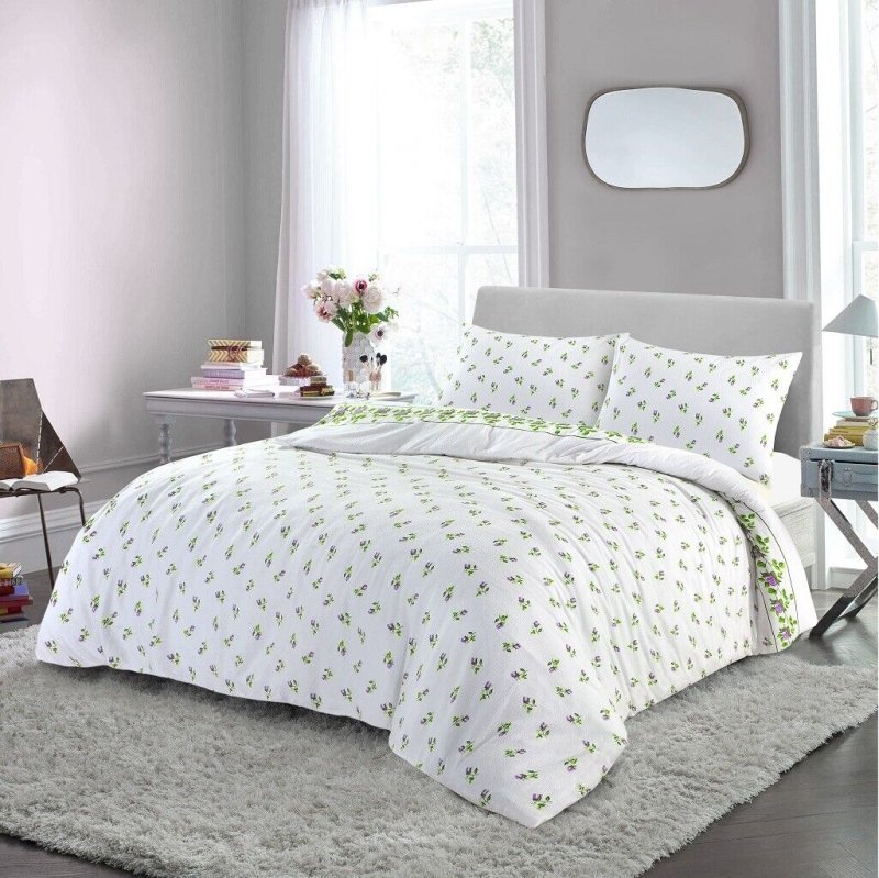 Flannelette 100% Brushed Cotton Duvet Quilt Cover Bed Set Double King Single - Home, Furniture & DIY:Bedding:Bedding Sets & Duvet Covers - British D'sire