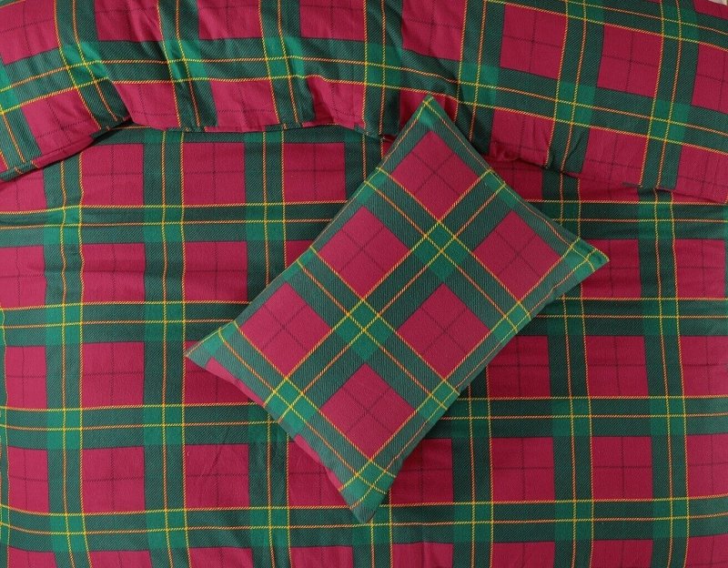 Flannelette Tartan Thermal 100% Brushed Cotton Quilt Duvet Cover Cosy Bed Set - Home, Furniture & DIY:Bedding:Bedding Sets & Duvet Covers - British D'sire