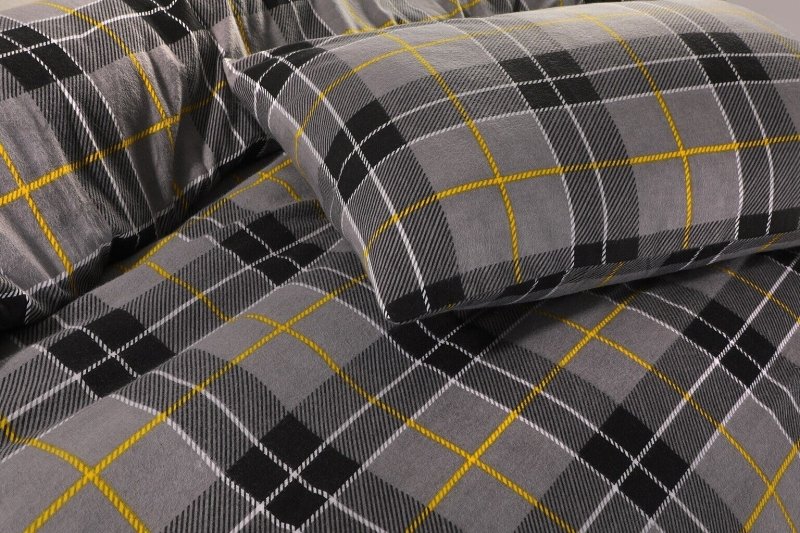 Flannelette Tartan Thermal 100% Brushed Cotton Quilt Duvet Cover Cosy Bed Set - Home, Furniture & DIY:Bedding:Bedding Sets & Duvet Covers - British D'sire