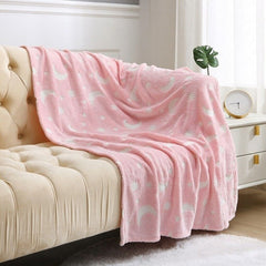 Fleece Blanket Glow in the Dark Large Sofa Throw Soft Warm Faux Fur Mink Kids - Home, Furniture & DIY:Children's Home & Furniture:Bedding:Blankets - British D'sire