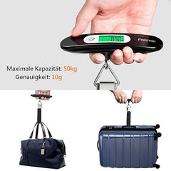 Freetoo Electronic Luggage Scales, Portable Digital Luggage Scales, Max 50 kg/110 lb (reads in lb/g/oz/kg) Electronic Scales, Tare Function, for Travel, Shopping, Post Office, Domestic and - Kids Accessories - British D'sire