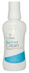 FreshGuard Denture Clean Concentrated Liquid Cleanser For Metal & Plastic Base Dentures - 3 Months Use - Oral Appliance Cleaner - British D'sire