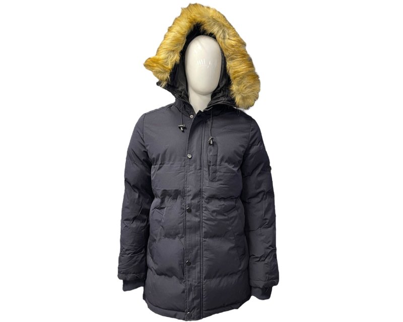 Full Zip Hooded Padded Parka Jacket - Jackets - British D'sire