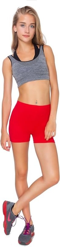 FUTURO FASHION Super Soft Cotton Shorts Elastic Stretch Yoga Knickers, Breathable Short Leggings for Women, Yoga Cycling Sport Pants - Women's Shorts - British D'sire