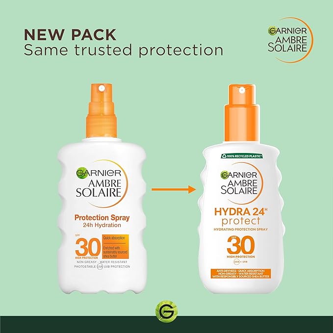 Garnier Ambre Solaire Ultra-Hydrating Sun Cream Spray SPF30, 200ml - British D'sire