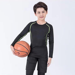 Gavena Boys Compression Sets Youth Athletic Base Layer Kids Thermal Underwear Set Leggings and Shirts Suits for 4 to 12 Years - Thermal Sets - British D'sire