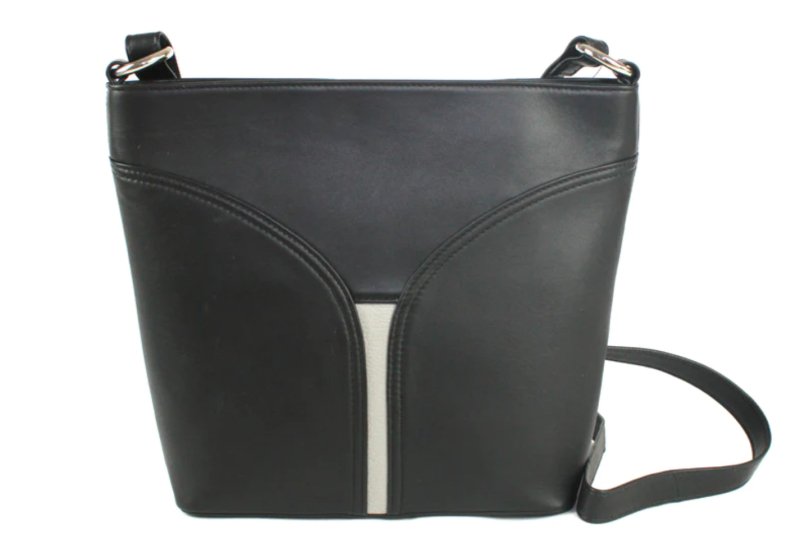 Genuine Soft Leather Shoulder Handbag Black - British D'sire