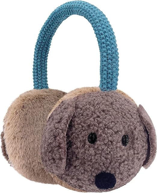 Gifts Treat Boys Earmuffs Kids Ear Muffs in Plush Adjustable Winter Warm Ear Warmers with Cute Animal Pattern Ear Covers for Boys - Earmuff - British D'sire