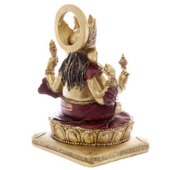 Gold and Red Ganesh Statue 14cm - British D'sire