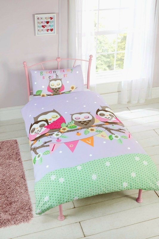 Good Night Sweetheart Kids Children Bedding Single Double Toddler Duvet Quilt Cover Set Boys Girls - Duvet Set - British D'sire