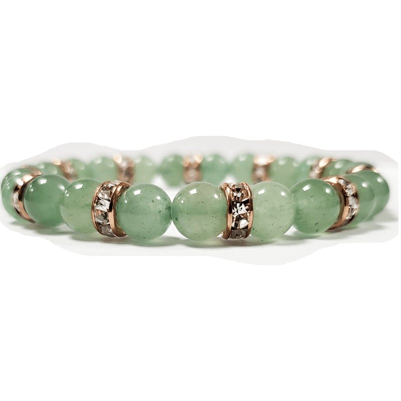 Green Aventurine 8mm Bracelet Prosperity & Abundance - British D'sire