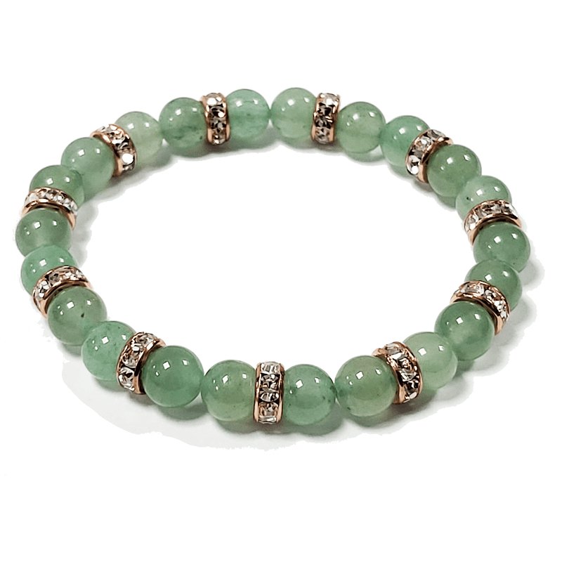 Green Aventurine 8mm Bracelet Prosperity & Abundance - British D'sire