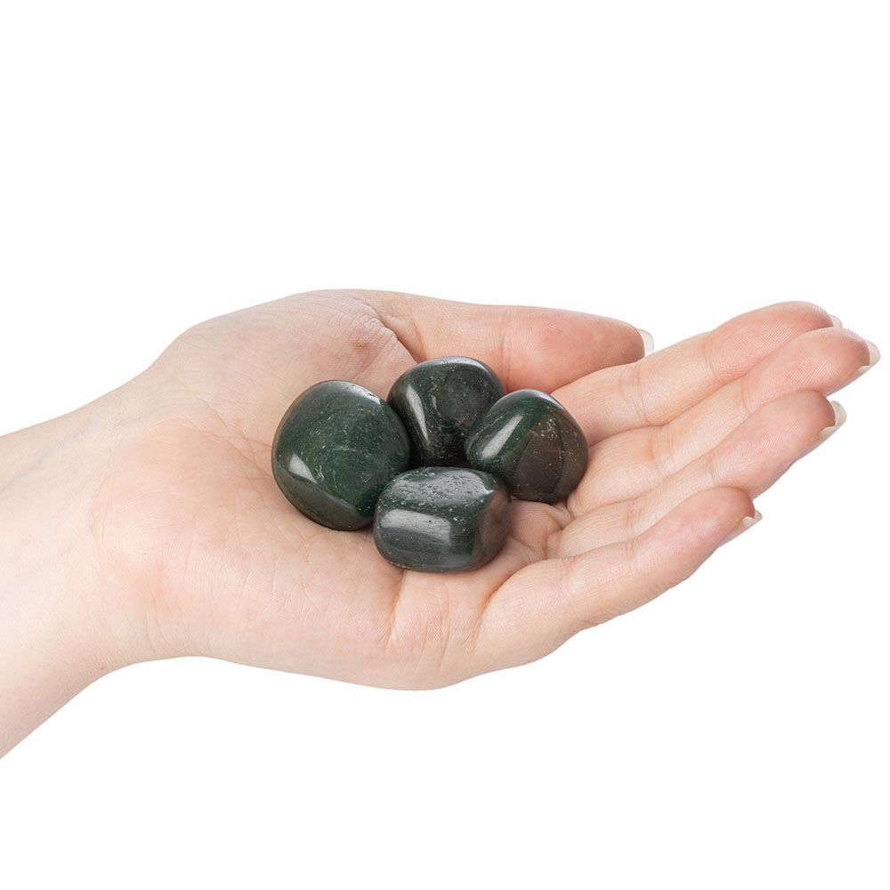 Green Aventurine Tumblestone Dark Medium 2-3cm