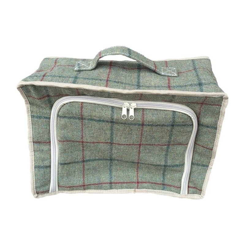 Green Tweed Cooler Picnic Bag - Picnic Accessories - British D'sire