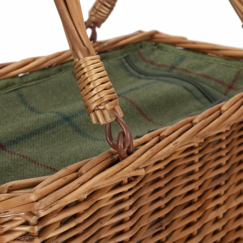 Green Tweed Rectangular Wicker Cooler Basket - Cool Baskets - British D'sire