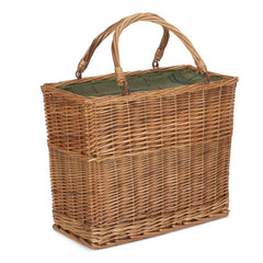 Green Tweed Rectangular Wicker Cooler Basket - Cool Baskets - British D'sire