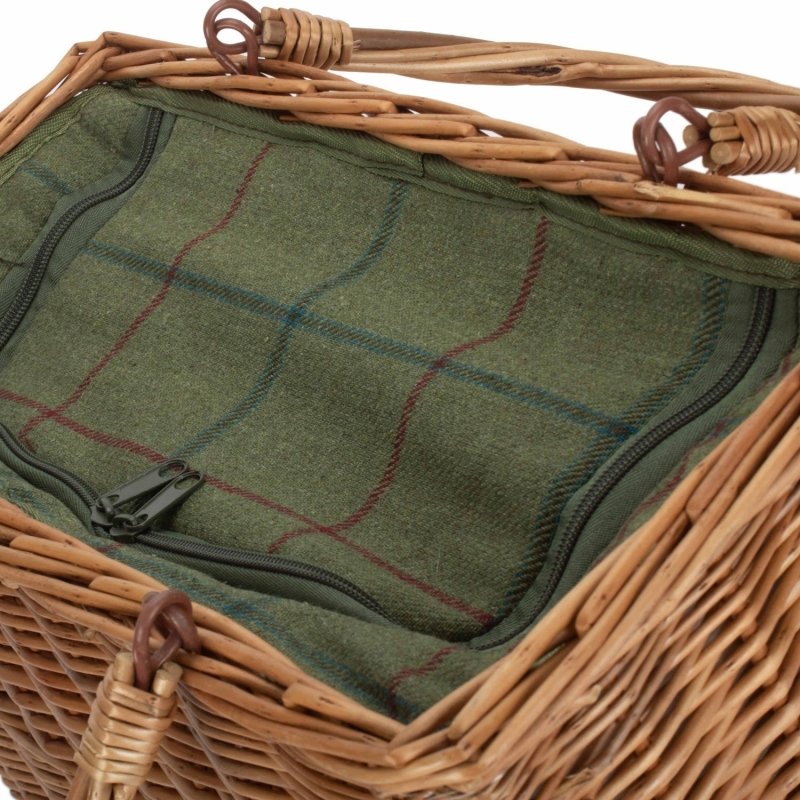 Green Tweed Rectangular Wicker Cooler Basket - Cool Baskets - British D'sire