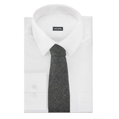 Grey Herringbone Wool Tie - All Products - British D'sire