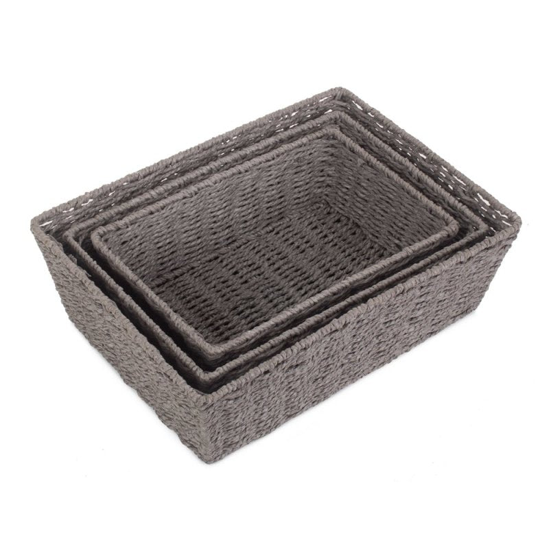 Grey Paper Rope Display Tray - Serving Tray - British D'sire