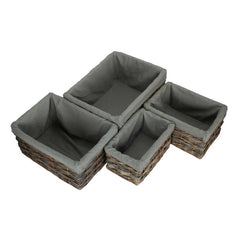 Grey Scandi Storage Basket With Grey Lining - Storage Baskets - British D'sire
