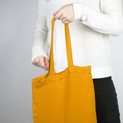 Greyish Mint linen tote bag - Tote Bag - British D'sire