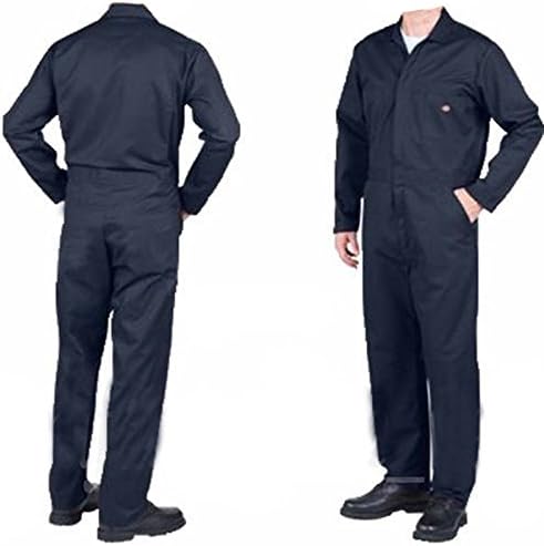 GRS Mens C2 Dark Navy Work Overall - Protective Coverall Workwear Boiler Suit for Mechanics Workshop Warehouse College Student Garages DIY - Dungarees & Coveralls - British D'sire