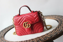 Gucci women's bags, crossbody bags, bucket bags，Gucci Marmont camera bag - British D'sire