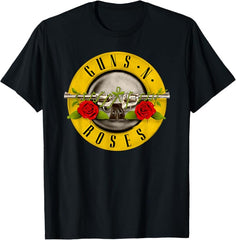 Guns N' Roses Official Bullet Logo T-Shirt - Men's T-Shirts - British D'sire