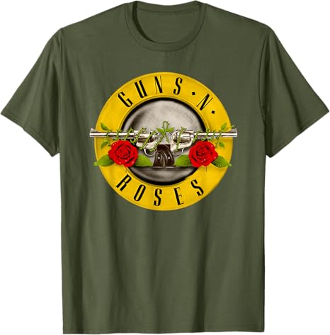 Guns N' Roses Official Bullet Logo T-Shirt - Men's T-Shirts - British D'sire