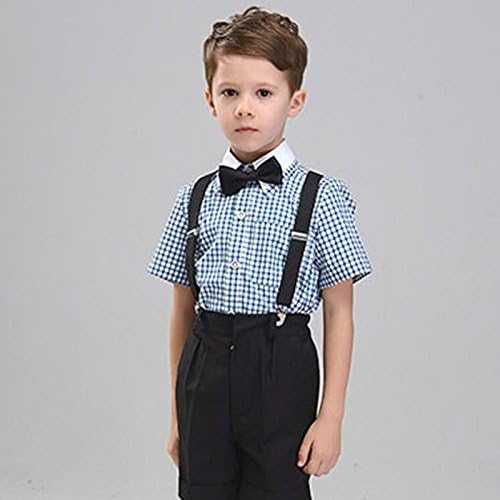 HANERDUN Kids Braces Bowtie Sets Adjustable Suspenders With Bow Ties Gift Idea For Boys And Girls - Kids Ties - British D'sire