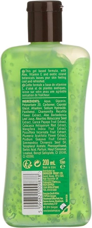 Hawaiian Tropic After Sun Gel Cooling Aloe - Aloe Vera After Sun Gel for, Refreshing Lotion, Pack 3 Units x 200 ml - British D'sire