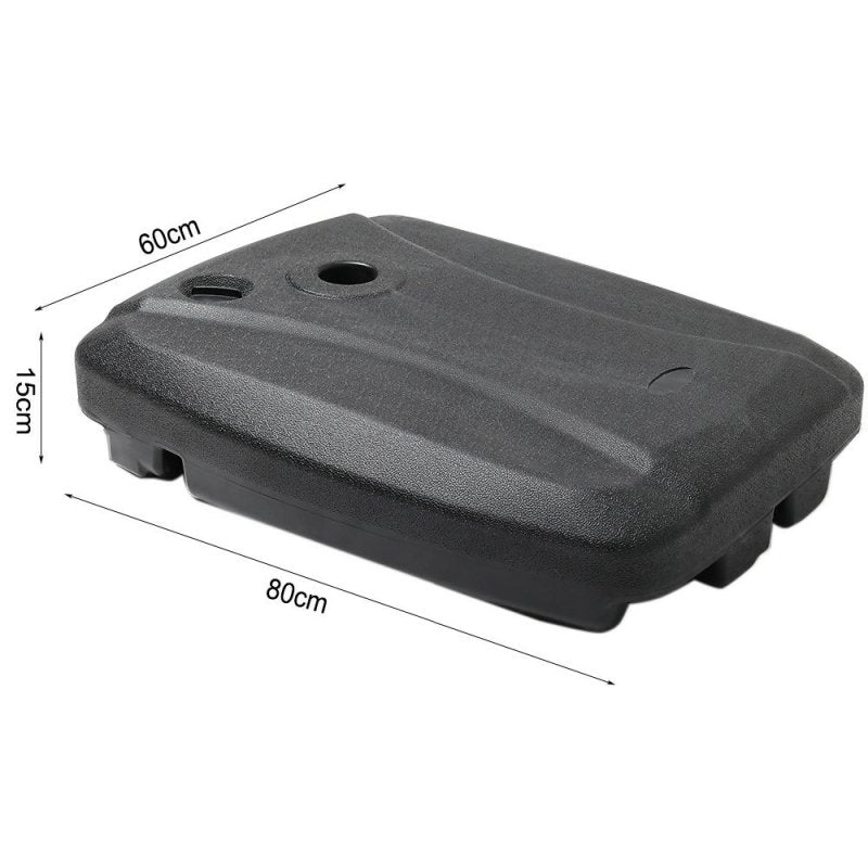 HDPE Water and Sand Filled Freestanding Parasol Base with Wheels - Parasol Base - British D'sire