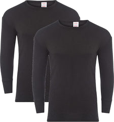 Heatwave® Pack of 2 Men's Thermal Long Sleeve Top, Warm Underwear Baselayer, S M L XL XXL Thermals - Thermal Sets - British D'sire