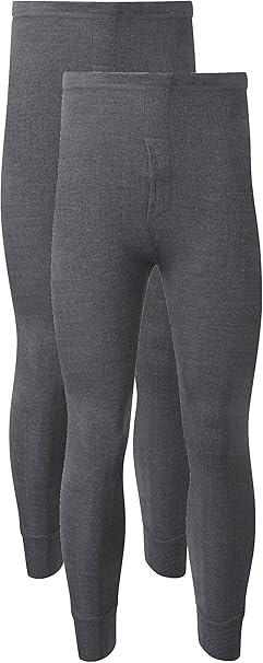 Heatwave® Pack of 2 Men's Thermal Trousers Long Johns Warm Underwear Baselayer - Men's Underwear - British D'sire