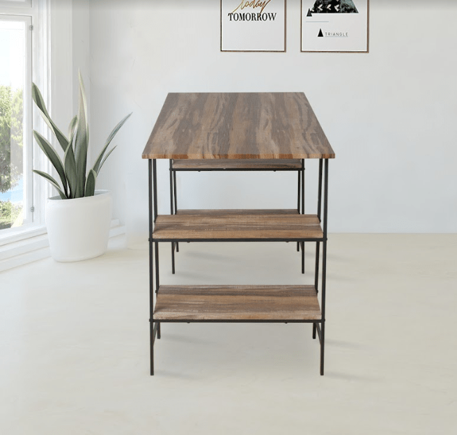 Home Office Desk with Both Side Shelf - TAVOLO - Office Table - British D'sire