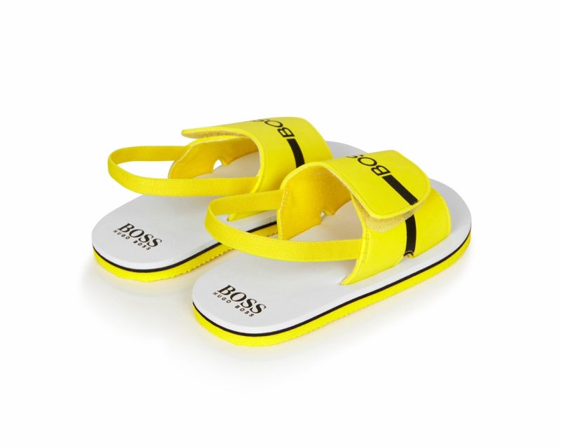 Hugo Boss J09143 553 Baby's Sandals Yellow - Shoes - British D'sire