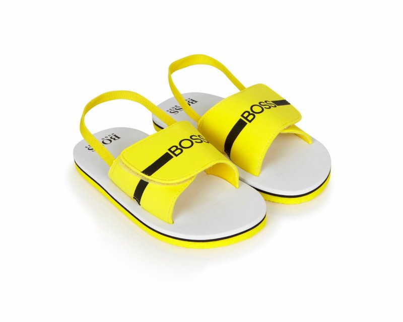 Hugo Boss J09143 553 Baby's Sandals Yellow - Shoes - British D'sire