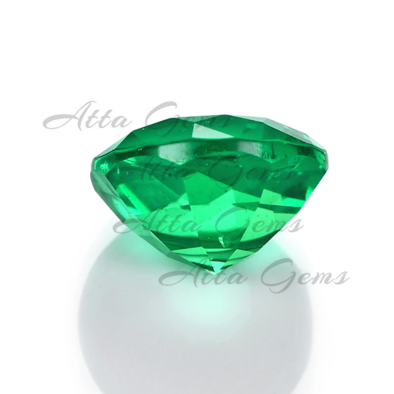 Hydrothermal round brilliant cut 6mm Colombian Emerald Loose Gemstones - Loose Gemstone - British D'sire