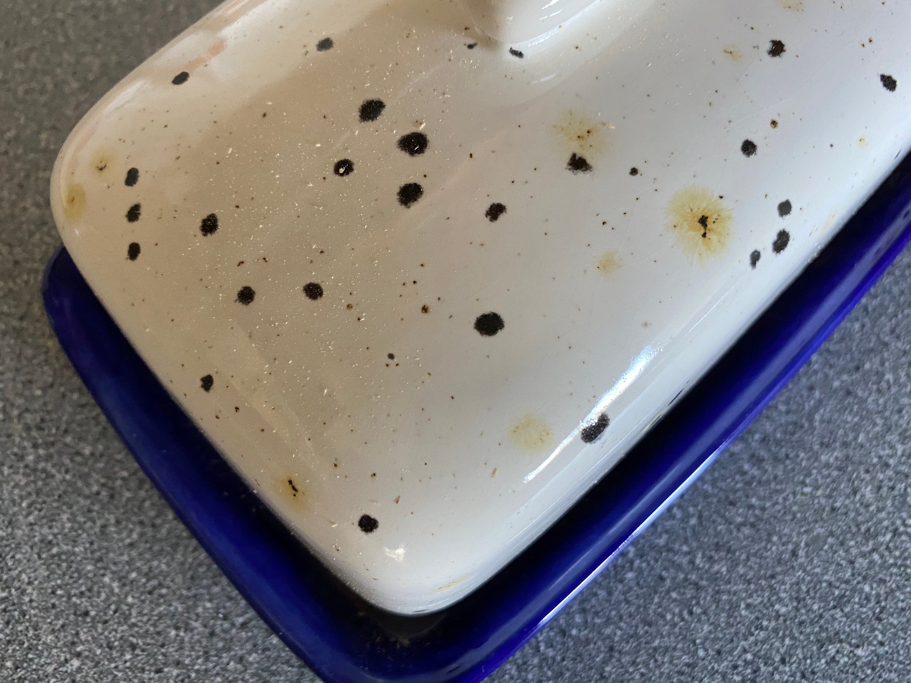 Butter Dish with Confetti Glaze